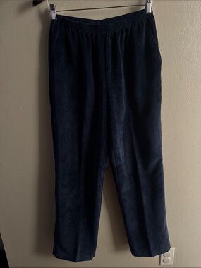 Alfred Dunner Kids Dark Navy Corduroy Pull-On Joggers